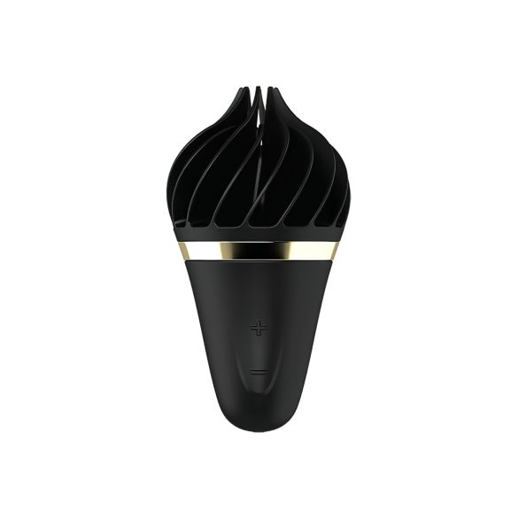 Satisfyer Sweet Treat - akkus, forgó csikló vibrátor (fekete)