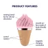 Satisfyer Sweet Treat - akkus, forgó csikló vibrátor, csiklóizgató (pink-barna)