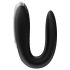 Satisfyer Double Fun - okos, vízálló párvibrátor (fekete)