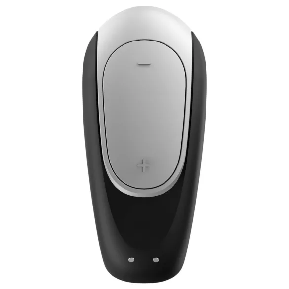 Satisfyer Double Fun - okos, vízálló párvibrátor (fekete)