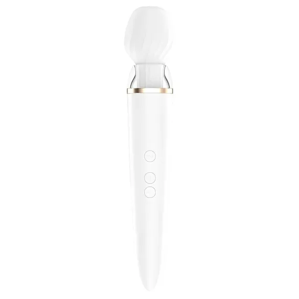 Satisfyer Double Wand-er - okos masszírozó vibrátor (fehér)