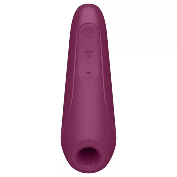Satisfyer Curvy 1+ - okos léghullámos csiklóizgató (piros)