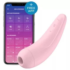   Satisfyer Curvy 2+ - okos léghullámos csiklóizgató (pink)