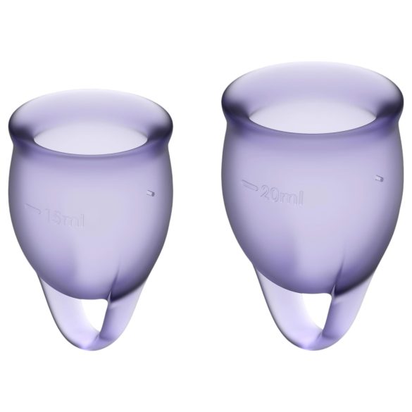 Satisfyer Feel Confident - menstruációs kehely szett (lila)