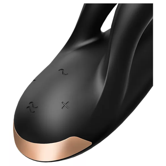 Satisfyer Double Flex - App-vezérelt csiklókaros vibrátor (fekete)
