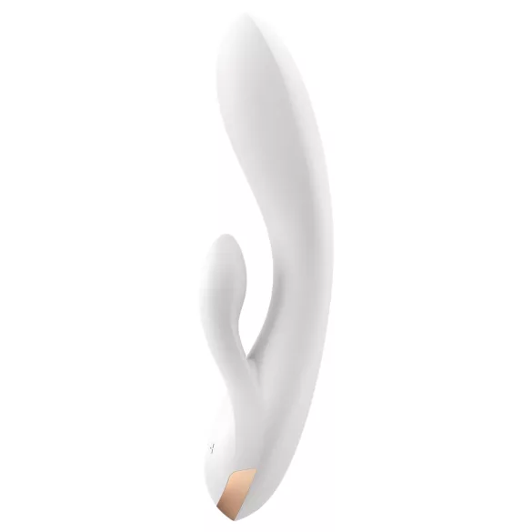 Satisfyer Double Flex - App-vezérelt csiklókaros vibrátor (fehér)