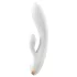 Satisfyer Double Flex - App-vezérelt csiklókaros vibrátor (fehér)