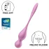 Satisfyer Love Birds 1 - App-vezérelt vibrációs gésagolyó (pink)