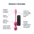 Satisfyer Love Birds 2 – App-vezérelt vibrációs gésagolyó (pink)