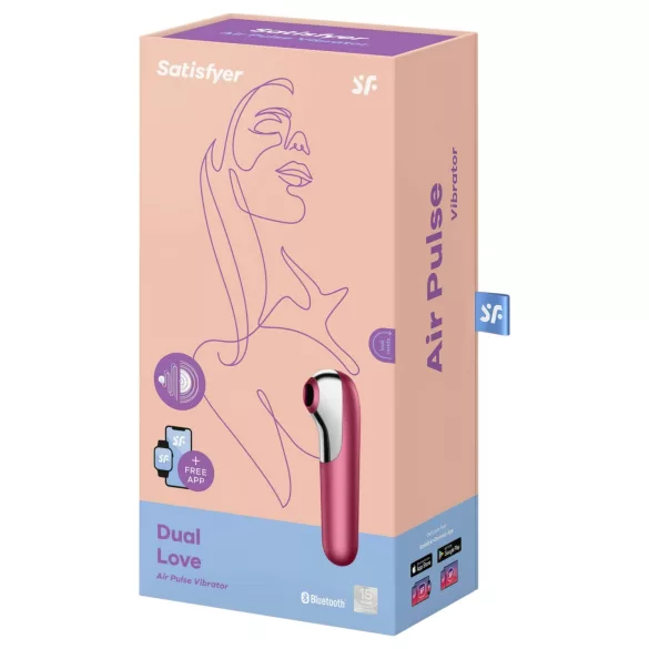 Satisfyer Dual Love - okos hüvelyi és csikló vibrátor (piros)