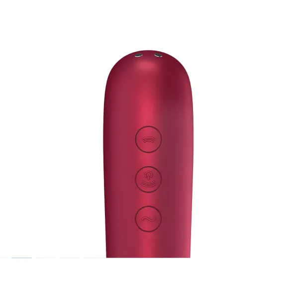 Satisfyer Dual Love - okos hüvelyi és csikló vibrátor (piros)