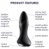 Satisfyer Rotator Plug 1 - gyöngyös anál vibrátor (fekete)