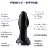 Satisfyer Rotator Plug 2 - gyöngyös anál vibrátor (fekete)