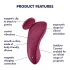 Satisfyer Sexy Secret - okos vízálló bugyi vibrátor (piros)
