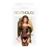 Penthouse Top-Notch - nyitott necc szett (fekete)