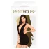 Penthouse Heart Rob - nyakpántos ruha és tanga (fekete)