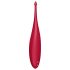 Satisfyer Twirling Fun - akkus, vízálló csikló vibrátor (piros)