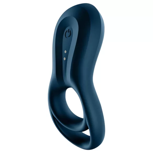 Satisfyer Epic Duo - App-vezérelt vibrációs péniszgyűrű, férfiaknak (fekete)