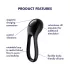 Satisfyer Majestic Duo - akkus, vízálló péniszgyűrű (fekete)