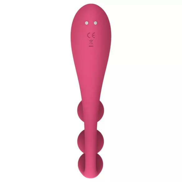 Satisfyer Tri Ball 1 - akkus, multifunkciós vibrátor (piros)