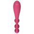 Satisfyer Tri Ball 1 - akkus, multifunkciós vibrátor (piros)