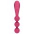 Satisfyer Tri Ball 1 - akkus, multifunkciós vibrátor (piros)