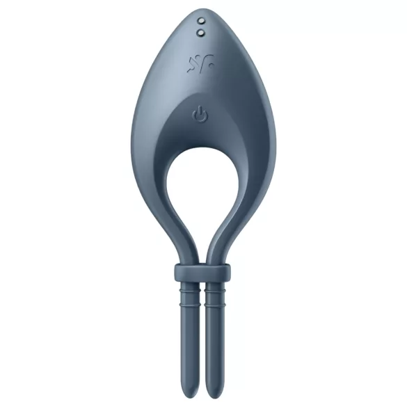 Satisfyer Bullseye - okos vibrációs péniszgyűrű (szürke)