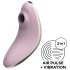 Satisfyer Vulva Lover 1 - léghullámos csikló vibrátor (viola)