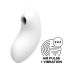 Satisfyer Vulva Lover 2 - léghullámos csikló vibrátor (fehér)