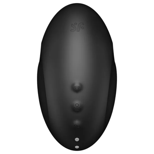 Satisfyer Vulva Lover 3 - léghullámos csiklóizgató (fekete)