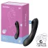 Satisfyer Curvy Trinity 4 - léghullámos 2in1 vibrátor (fekete)