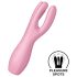 Satisfyer Threesome 3 - akkus csikló vibrátor (pink)