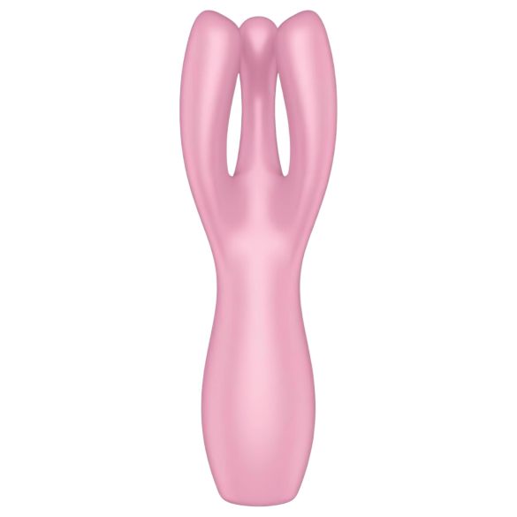 Satisfyer Threesome 3 - akkus csikló vibrátor (pink)