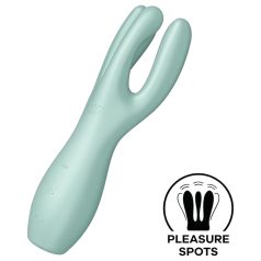 Satisfyer Threesome 3 - akkus csikló vibrátor (menta)