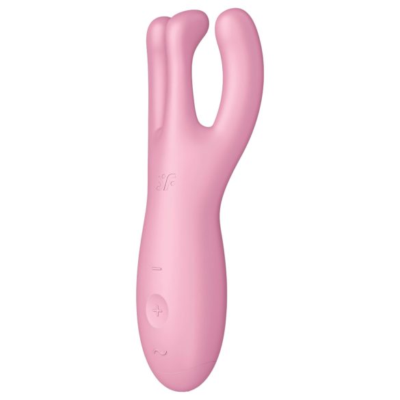 Satisfyer Threesome 4 - okos csikló vibrátor (pink)