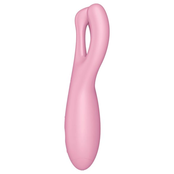 Satisfyer Threesome 4 - okos csikló vibrátor (pink)