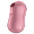 Satisfyer Cotton Candy - léghullámos csikló vibrátor (korall)