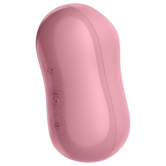 Satisfyer Cotton Candy - léghullámos csikló vibrátor (korall)