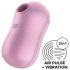 Satisfyer Cotton Candy - akkus léghullámos csikló vibrátor (lila)