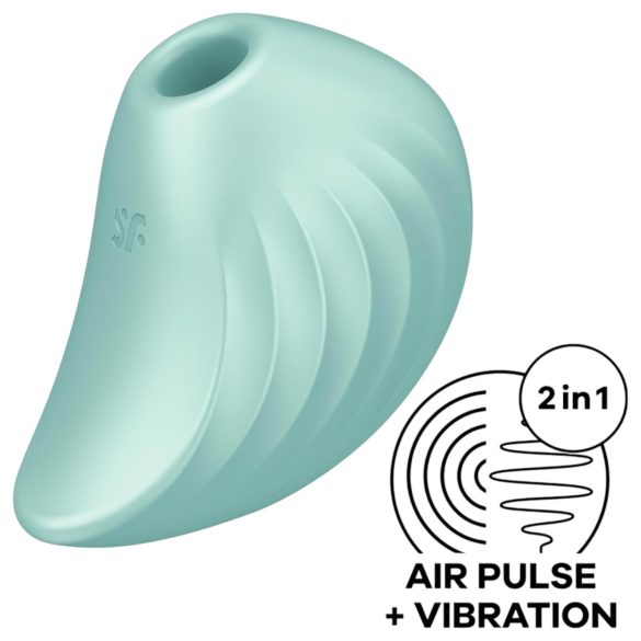 Satisfyer Pearl Diver - léghullámos csikló vibrátor (menta)