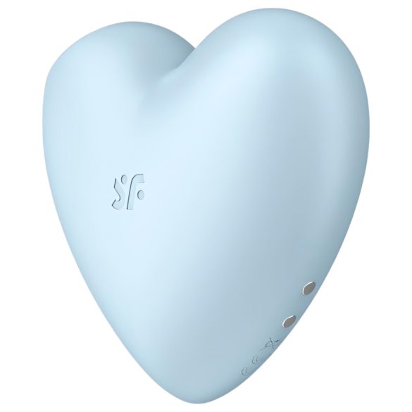 Satisfyer Cutie Heart - akkus léghullámos csikló vibrátor (kék)