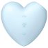 Satisfyer Cutie Heart - akkus léghullámos csikló vibrátor (kék)