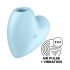 Satisfyer Cutie Heart - akkus léghullámos csikló vibrátor (kék)