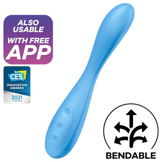 Satisfyer G-spot Flex 4 - okos, akkus G-pont vibrátor (türkiz)