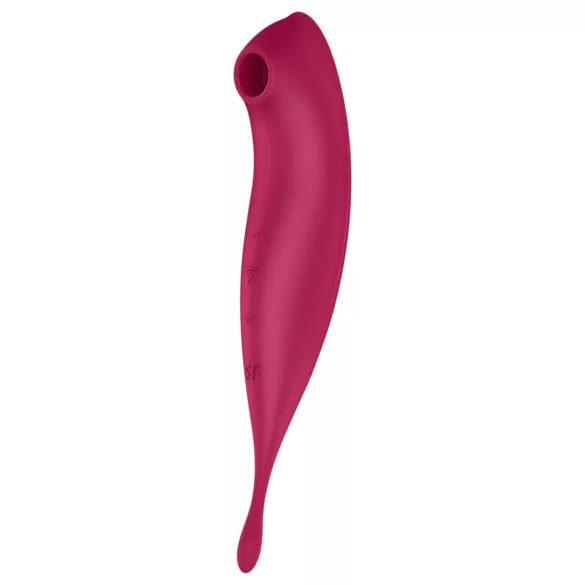 Satisfyer Twirling Pro - okos 2in1 csikló vibrátor (piros)