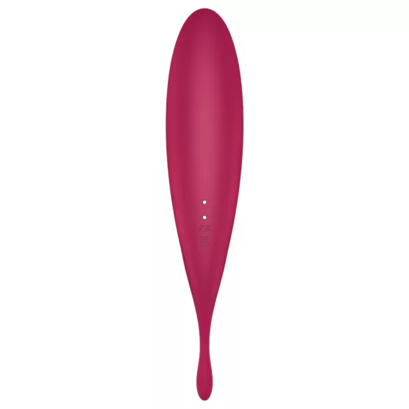 Satisfyer Twirling Pro - okos 2in1 csikló vibrátor (piros)