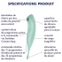Satisfyer Twirling Pro - okos 2in1 csikló vibrátor (menta)