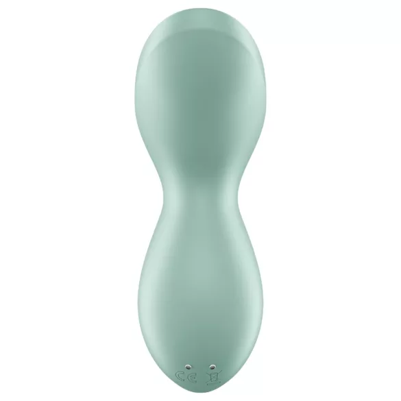 Satisfyer Exciterrr - forgó gyöngyös csikló vibrátor, csiklóizgató (zöld)