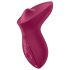 Satisfyer Exciterrr - forgó gyöngyös csikló vibrátor (piros)