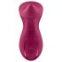 Satisfyer Exciterrr - forgó gyöngyös csikló vibrátor (piros)